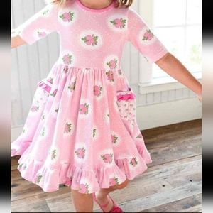 Size 7/8 Eleanor Rose dress and matching headband